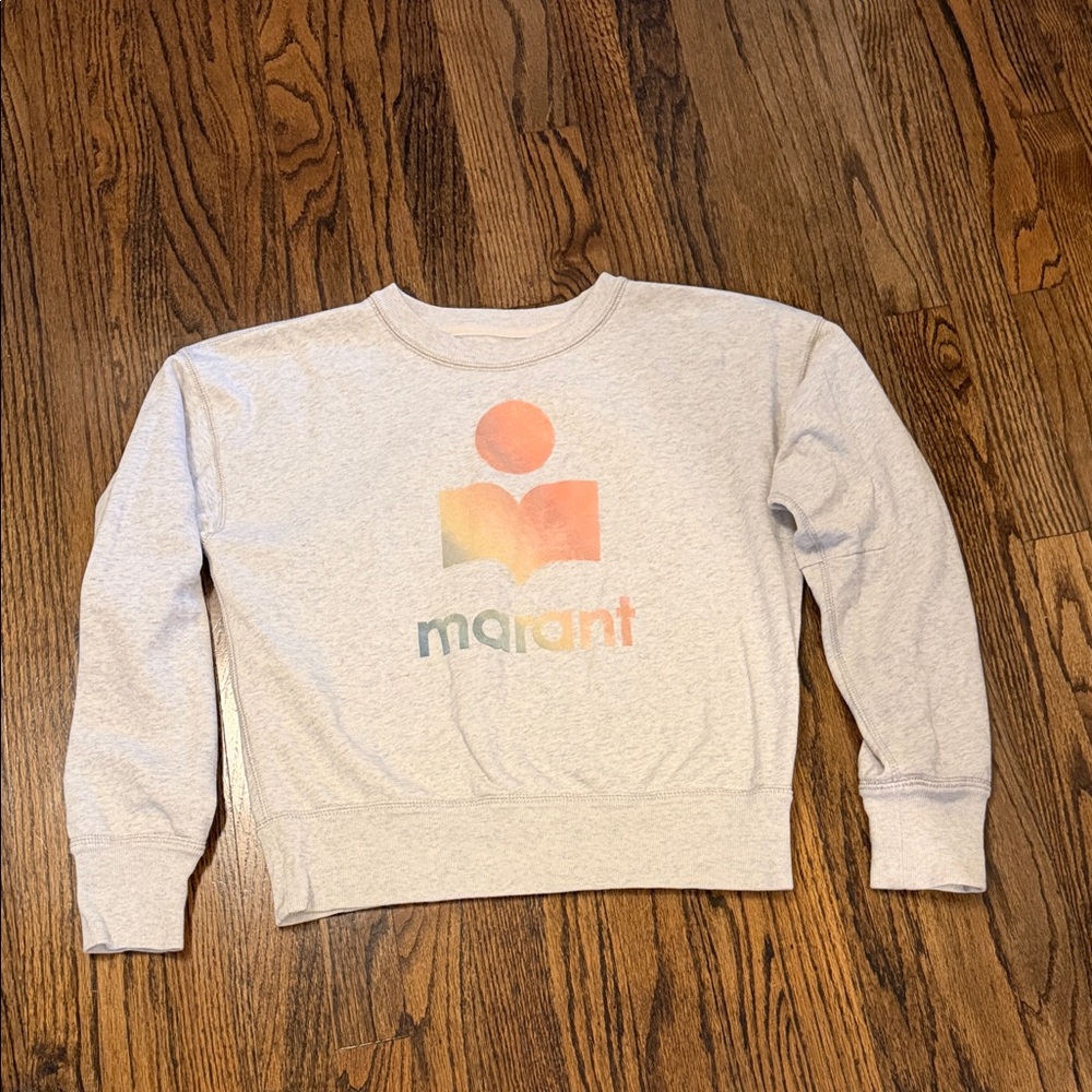 Isabel Marant Etoile Light Gray Sweatshirt with logo